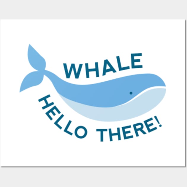 Whale Hello There! Wall Art by VectorPlanet